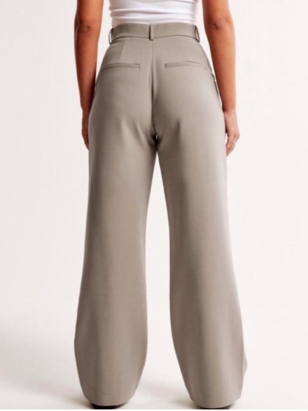 A&F Sloane Tailored Pant Light Brown Tan in size 00/24 Short Curve Love - Picture 2 of 5